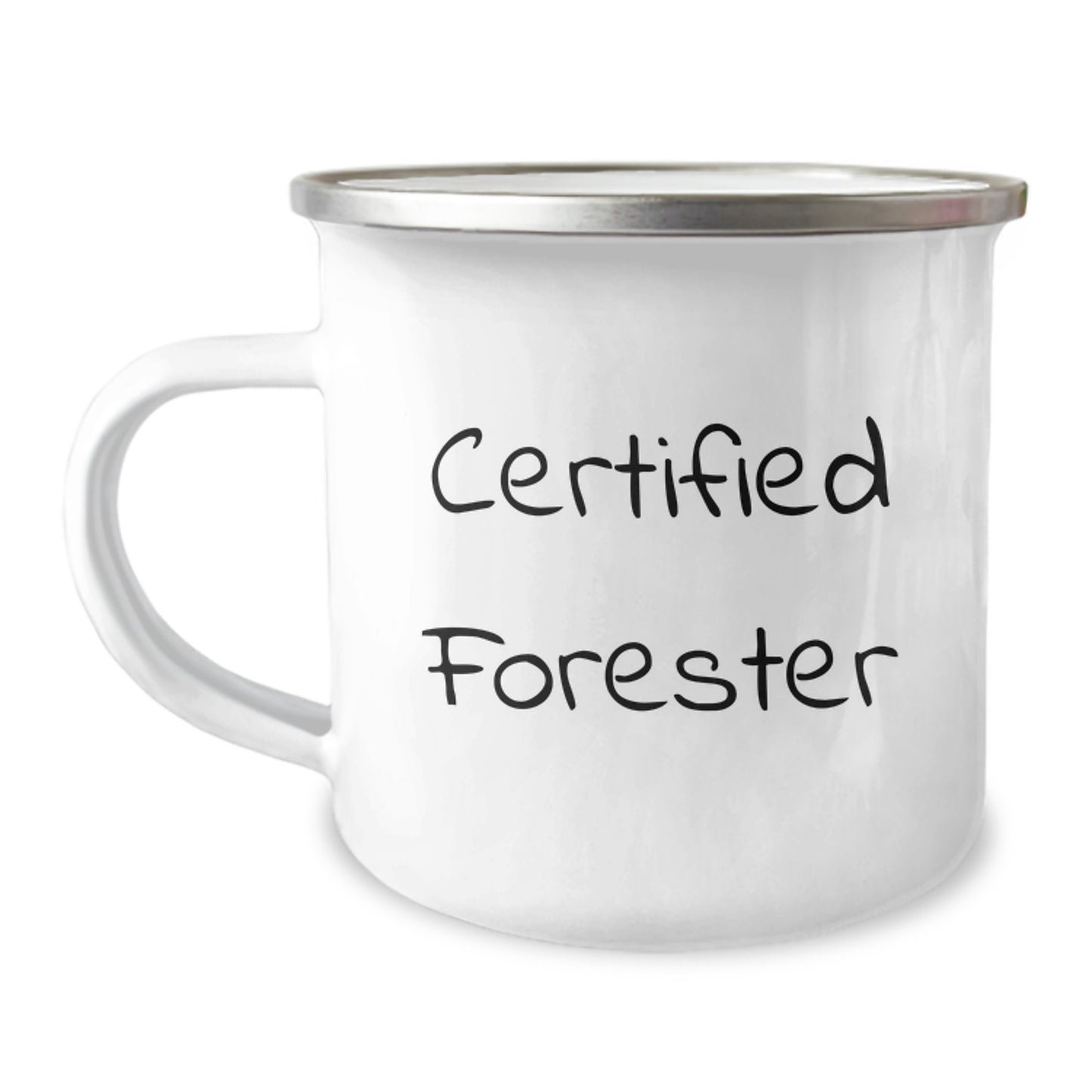 Funny Forester Gifts from Friends, Certified Forester Graduation Unique Gifts for Men, Camping Mug with Inspirational Quote - Image 1
