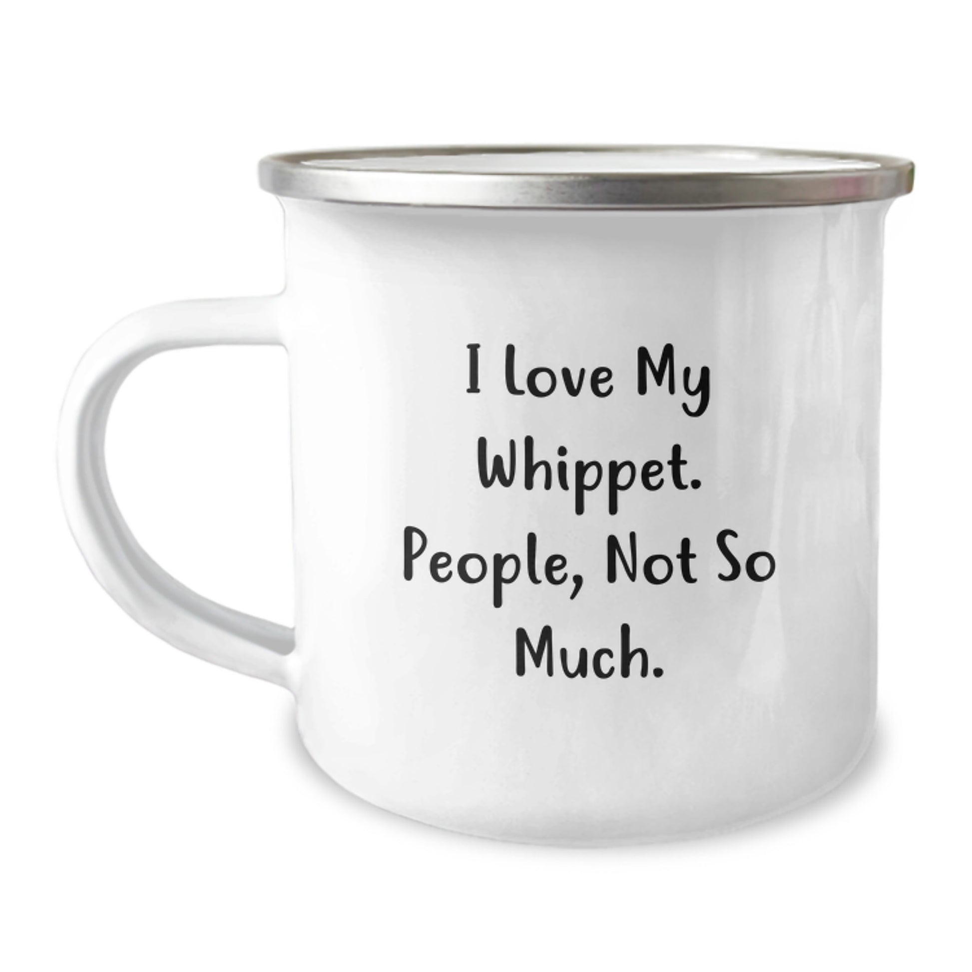 Whippet Dog Lovers Funny Camping Mug Gifts from Friends for Whippet Dog Owners Graduation Unique Gifts - Image 1