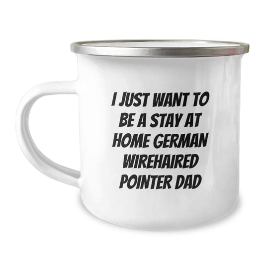 German Wirehaired Pointer Dog Gifts, Funny Camping Mug for German Wirehaired Pointer Dog Parents, Gifts from Men to German Wirehaired Pointer Dog Dads, Birthday Unique Gifts - Image 1
