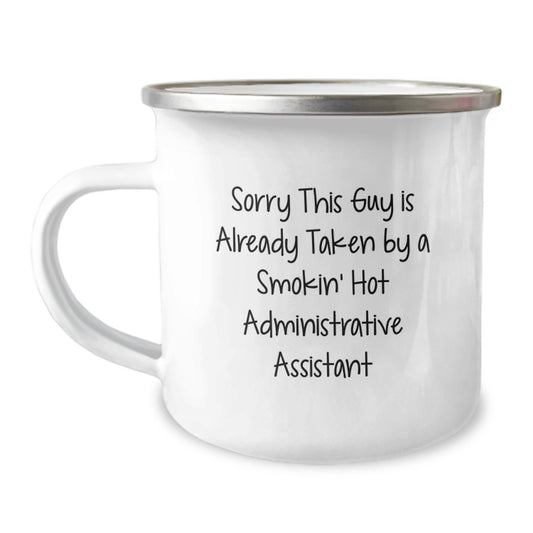 Funny Gifts from Coworkers for Administrative Assistants, Camping Mug with Inspirational Quote, Birthday Unique Gifts for Her - Image 1