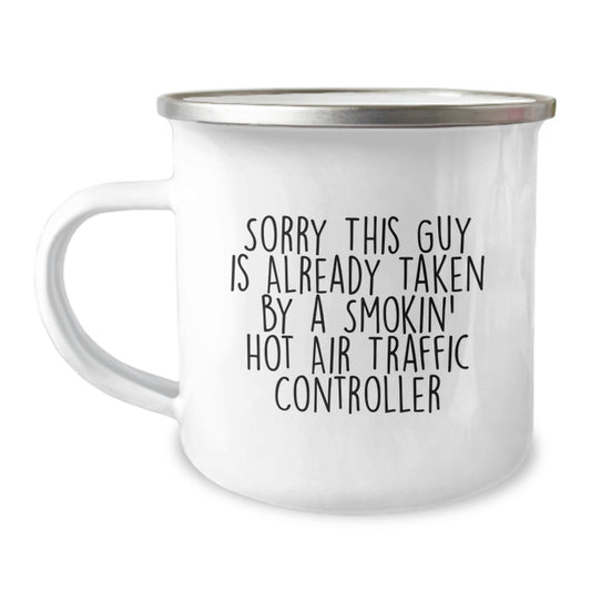 Funny Air Traffic Controller Gifts from Friends for Birthday Unique Air Traffic Controller Camping Mug - Image 1