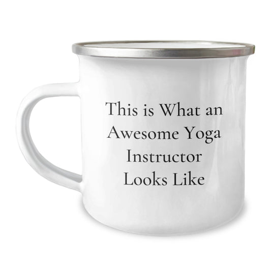 Funny Yoga Instructor Gifts from Friends - This Is What An Awesome Yoga Instructor Looks Like, Birthday Unique Gifts for Yoga Instructors, Camping Mug for Men or Women - Image 1