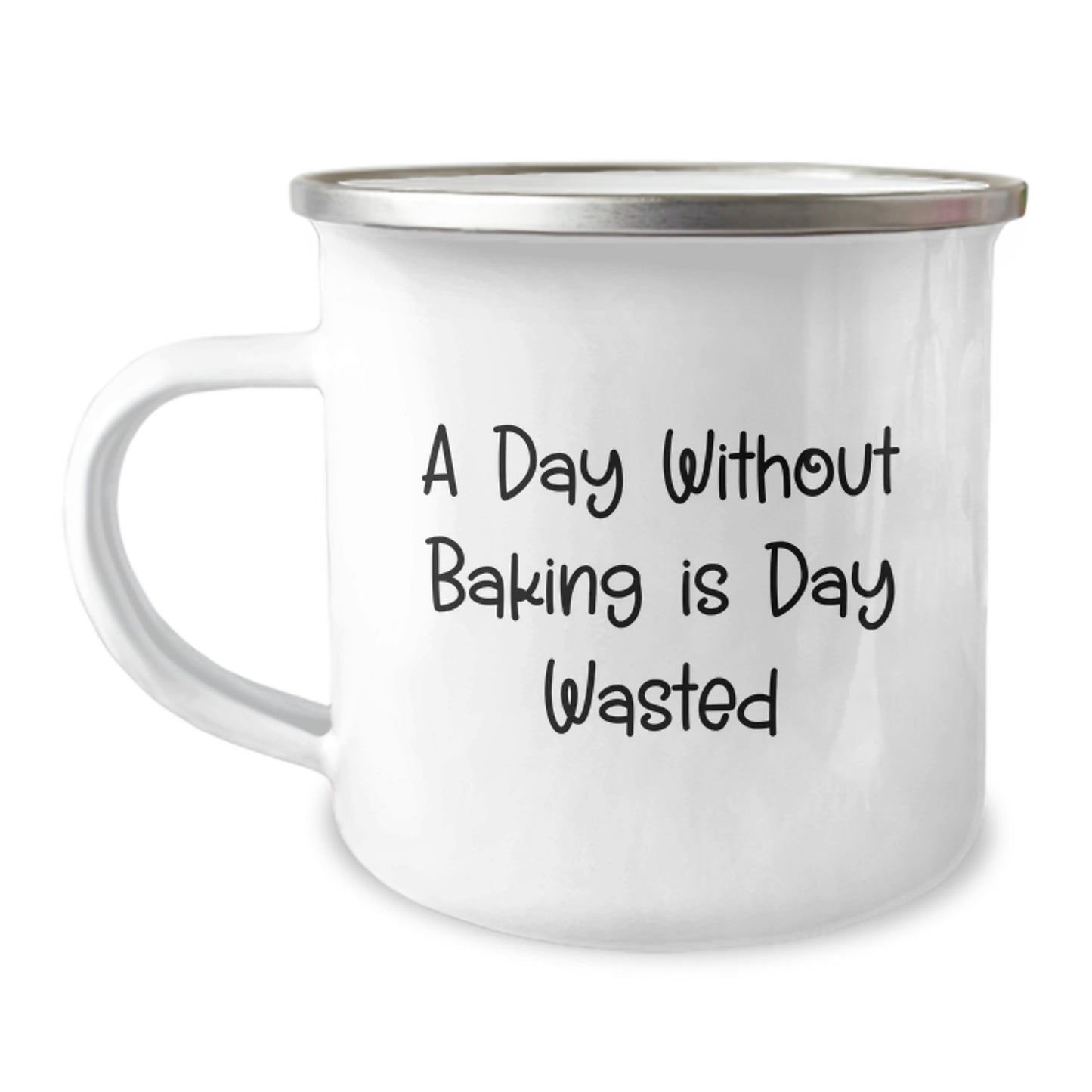 Baking Enthusiast's Delight, Funny Quote, Birthday Unique Gifts for Her, Gifts from Family, Camping Mug for Baking - Image 1