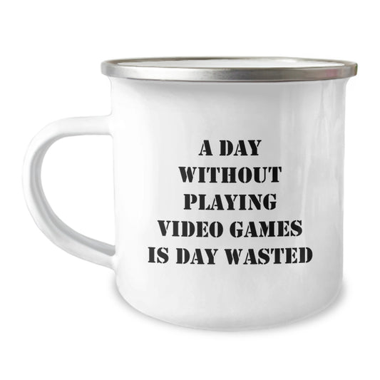 'Fuel Your Gaming Sessions' Funny Playing Video Games Gifts for Men from Friends - A Day Without Playing Video Games Is Day Wasted Birthday Unique Gifts - Image 1