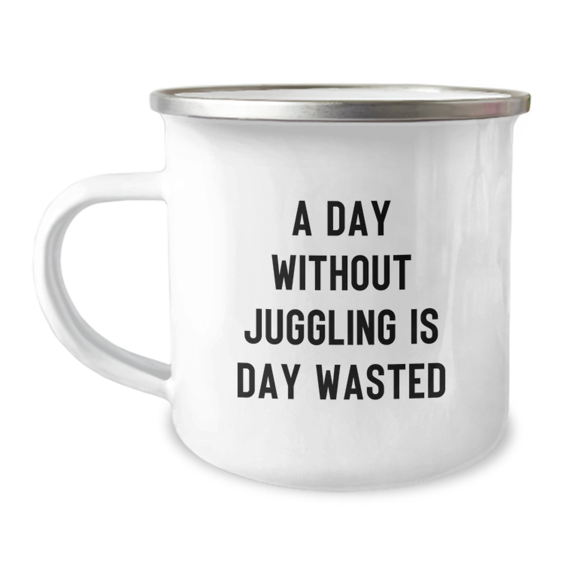 Juggling Enthusiasts' Delight, Funny Camping Mug for Friends from, Gifts for Juggling Lovers on Their Birthday - Image 1