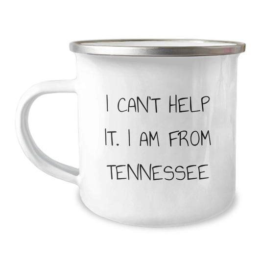 Tennessee Proud Gifts from Friends and Family, I Can't Help It, I Am From Tennessee, Tennessee Camping Mug for Graduation Unique Gifts - Image 1