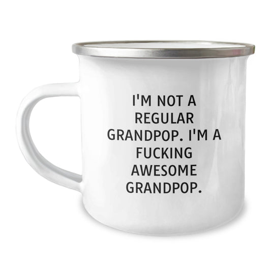 Funny Grandpop Gifts, Camping Mug for Awesome Grandpops, Gifts from Family, Unique Graduation Gifts - Image 1