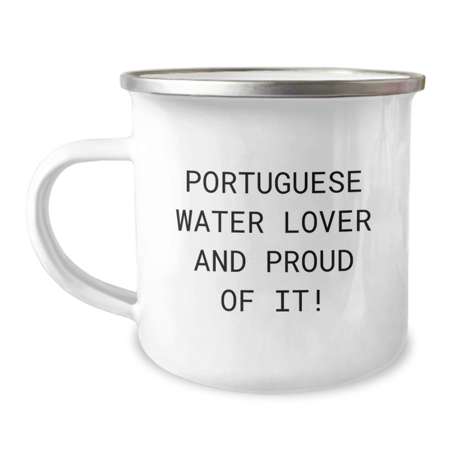 Portuguese Water Dog Lovers Gifts from Friends Camping Mug Quote 'Portuguese Water Lover And Proud Of It!' for Birthday - Image 1