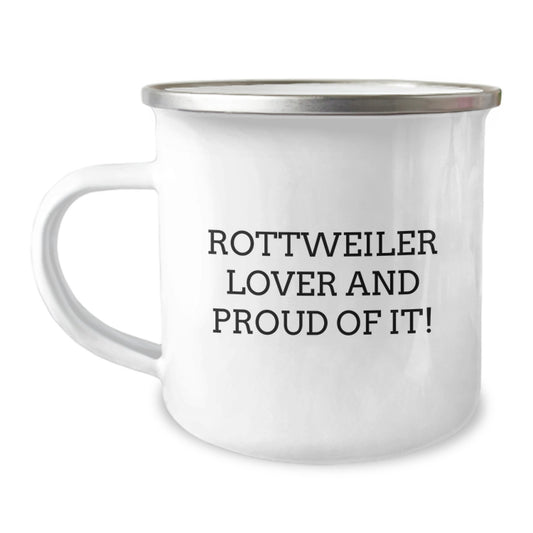 Rottweiler Dog Lover Gifts from Friends to Family Funny Camping Mug for Birthday - Image 1