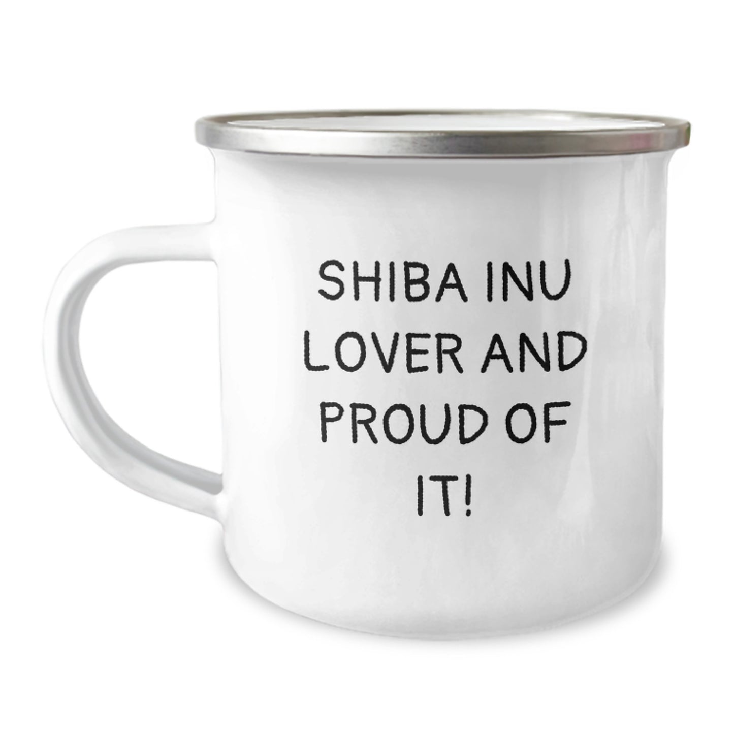 Shiba Inu Dog Lovers Gifts for Him or Her - Funny Camping Mug, 'Shiba Inu Lover And Proud Of It!' - Birthday Unique Gifts from Friends to Family - Image 1