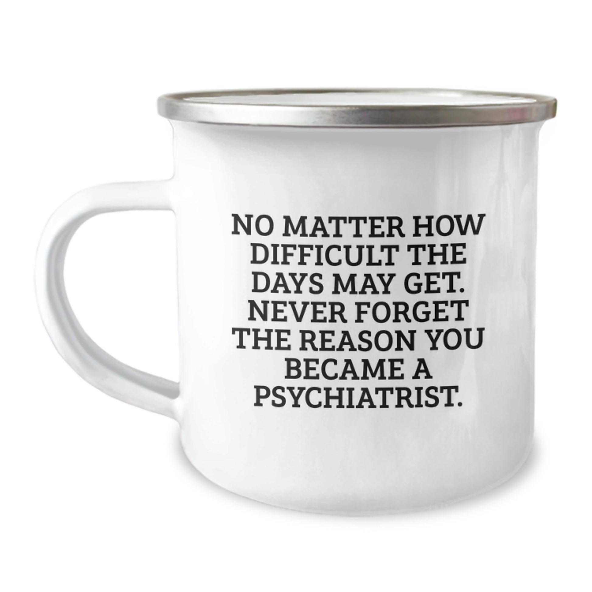 Psychiatrist Gifts, Funny Camping Mug, Gifts from Friends to Psychiatrist, Never Forget the Reason You Became a Psychiatrist, Birthday Unique Gifts - Image 1