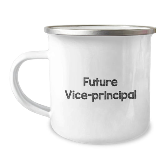 Funny Vice-Principal Gifts for Men from Friends - Future Vice-Principal Quote on Camping Mug, Graduation Unique Gifts - Image 1