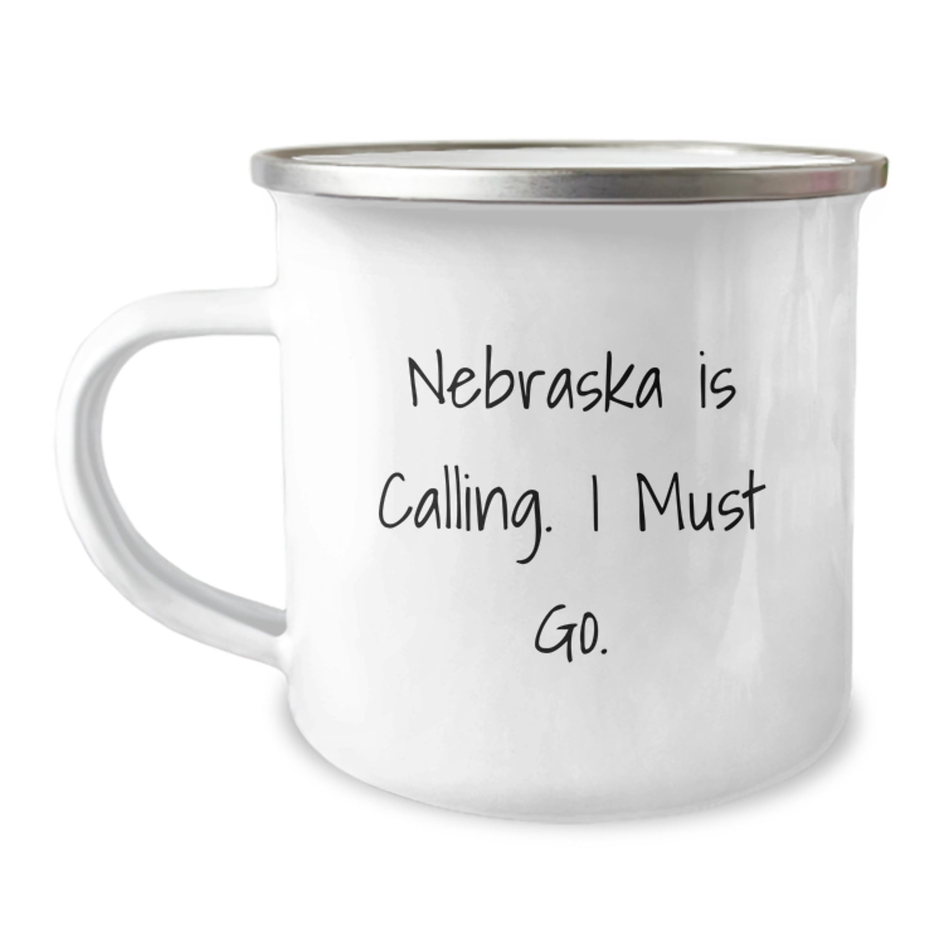 Nebraska Calling, Camping Mug for Graduation, Funny Quote Gifts from Friends, Perfect for Nebraska Lovers - Image 1