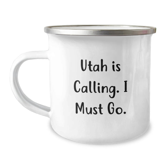 Utah Calling Gifts for Men from Friends, Funny Camping Mug for Graduation - Image 1