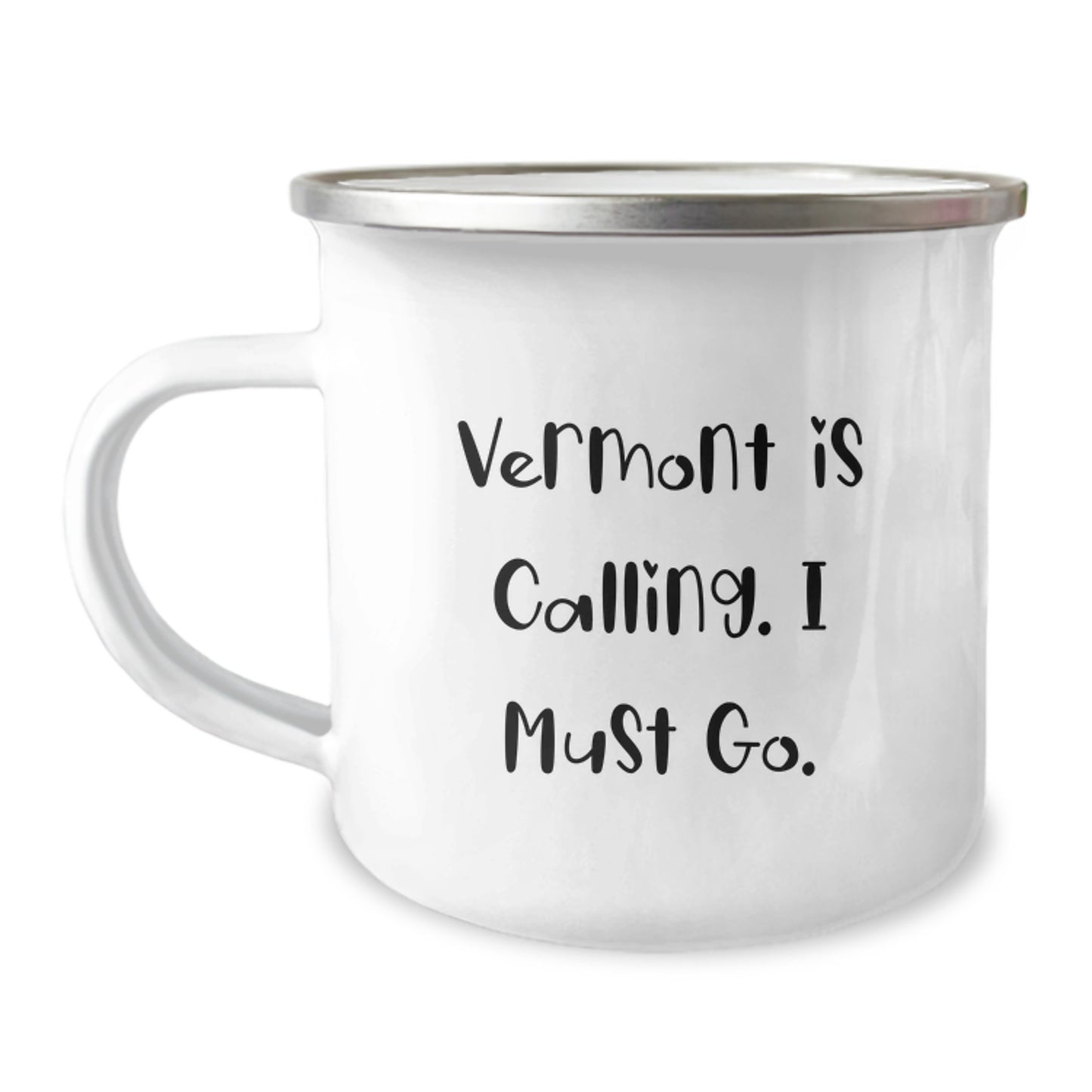 Vermont Adventures Gifts from Friends to Men Graduation Camping Mug, 'Vermont Is Calling. I Must Go.' - Image 1