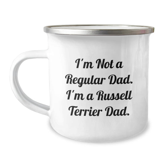 Funny Russell Terrier Dog Dad Gifts from Family for Graduation Unique Mugs - I'm Not A Regular Dad. I'm A Russell Terrier Dad. - Image 1