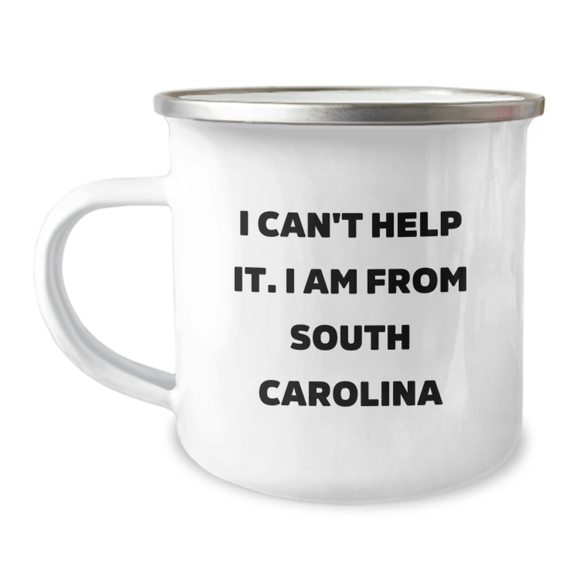 Funny South Carolina Camping Mug Gifts for Men from Friends - 'I Can't Help It. I Am From South Carolina' Birthday Unique Gifts - Image 1