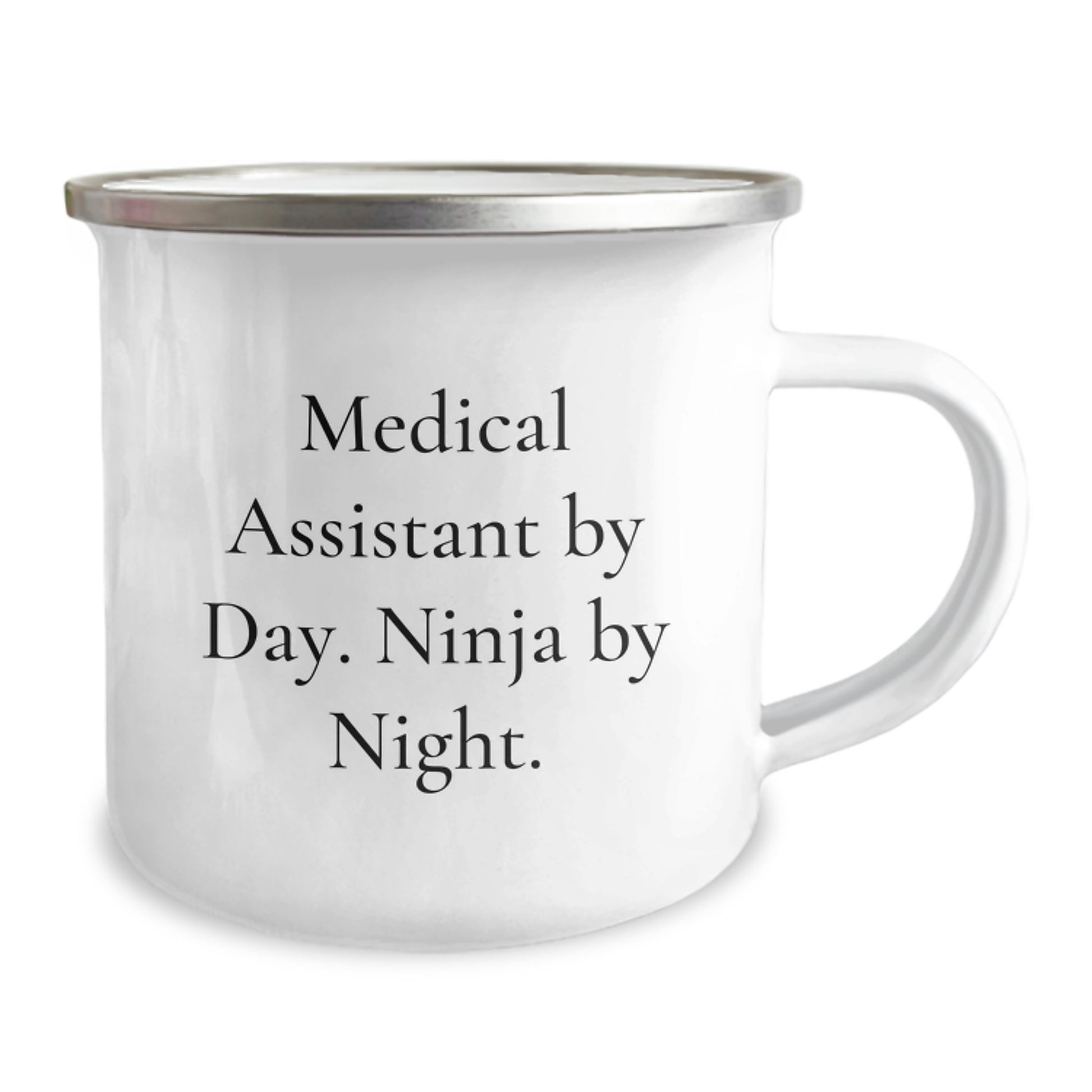 Medical Assistant Ninja Camping Mug, Funny Gifts from Friends for Medical Assistant, Birthday Unique Gifts - Image 2