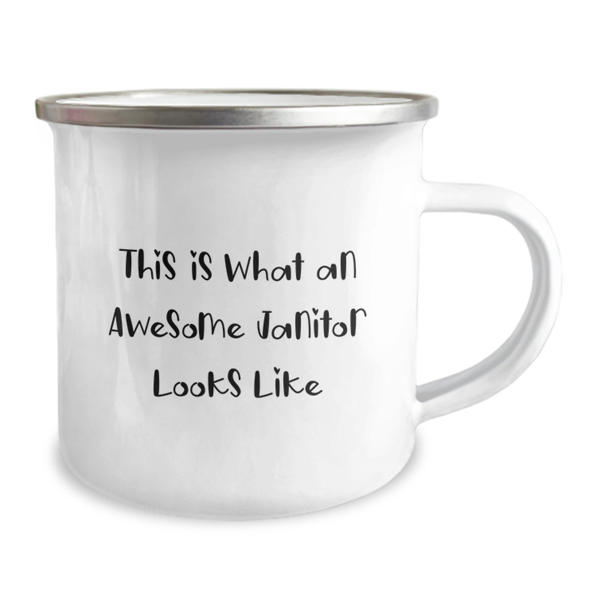 Funny Janitor Gifts from Friends - 'This Is What An Awesome Janitor Looks Like' Camping Mug for Birthday, Janitor Birthday Unique Gifts, Men, Women, Coworkers, Family - Image 2