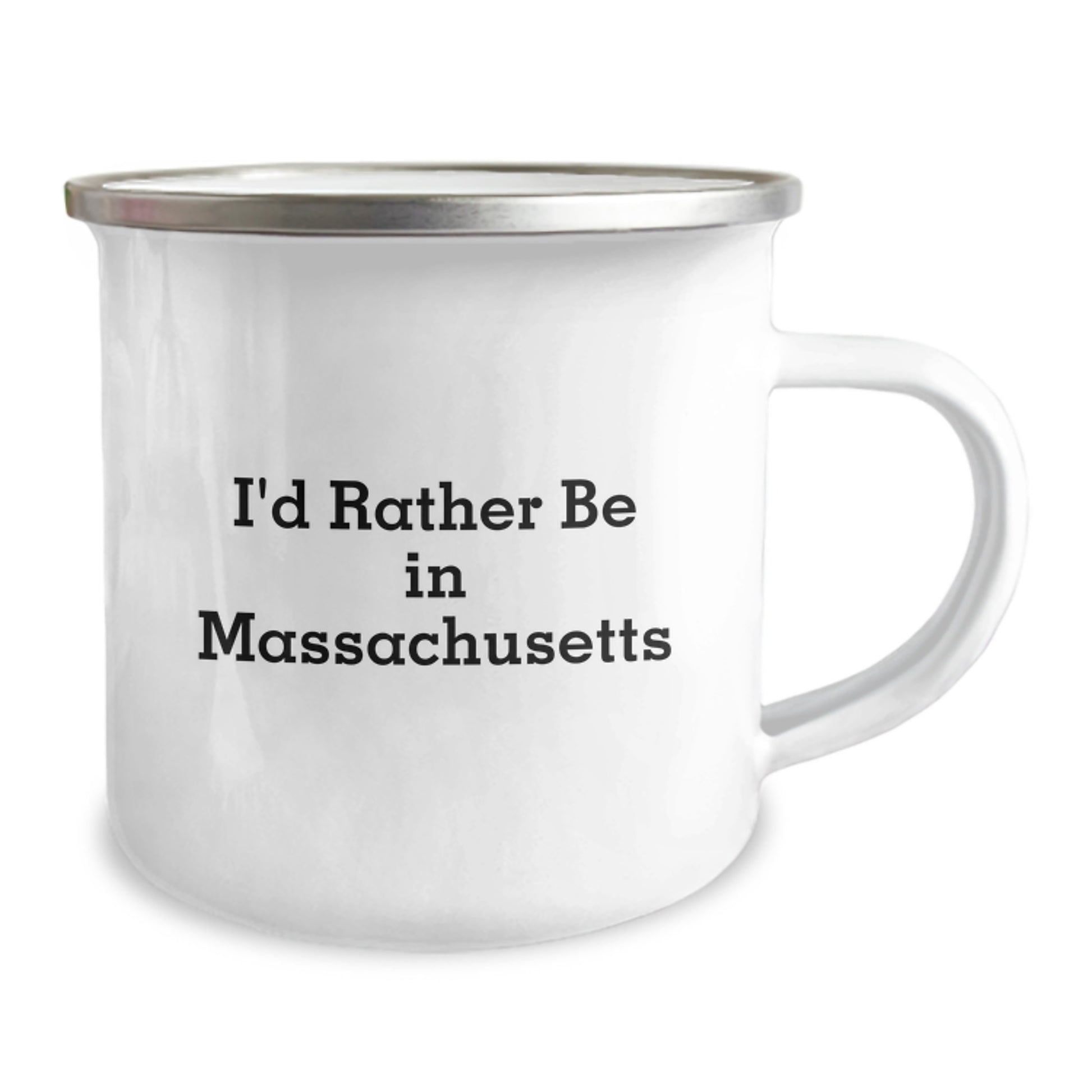 Massachusetts Lovers Camping Mug, I'd Rather Be In Massachusetts, Funny Quote, Gifts for Men, Women, Friends, Coworkers, Family, Birthday Unique Gifts from Friends - Image 2