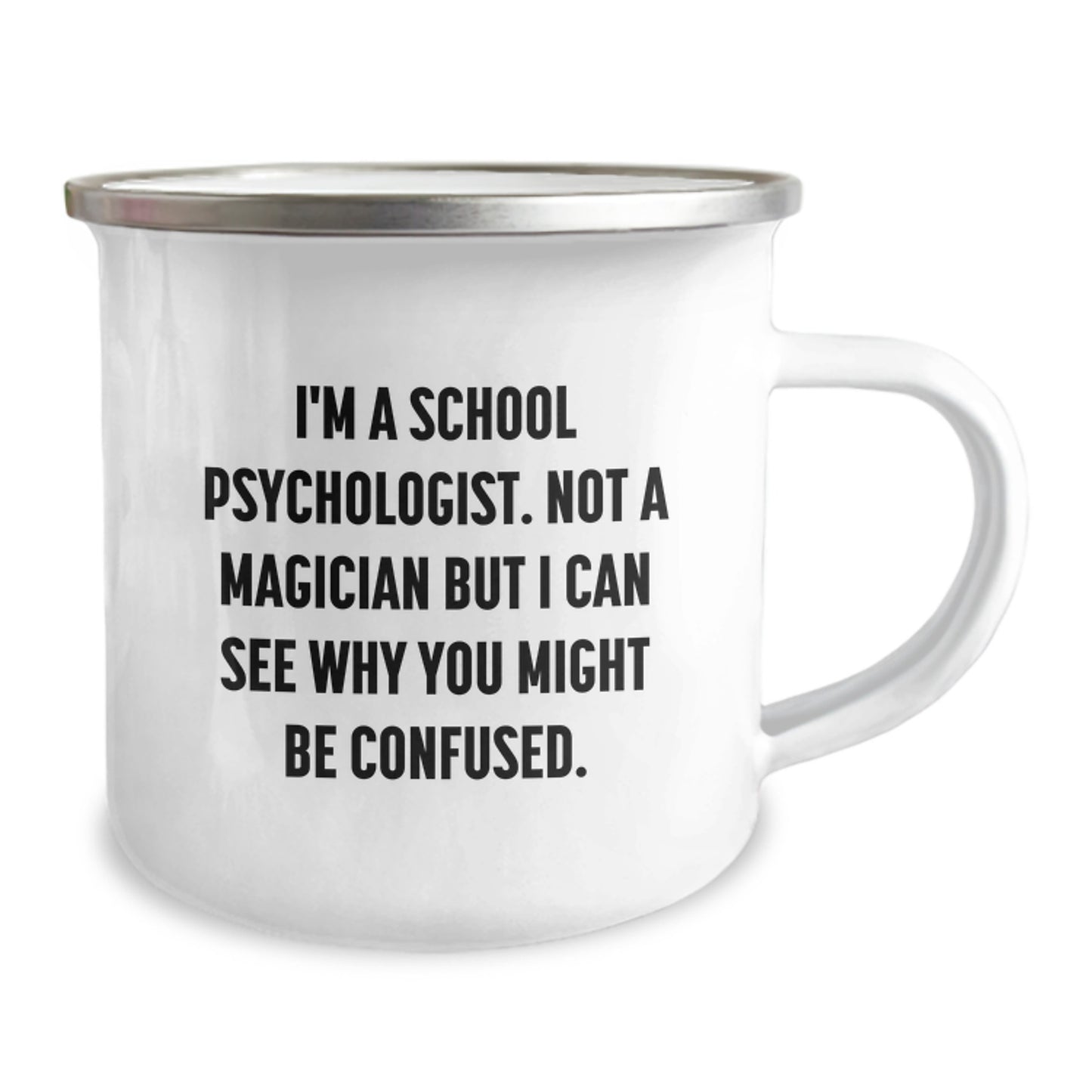 Funny School Psychologist Gifts, Camping Mug from Friends, Inspirational Quote, Graduation Unique Gifts for School Psychologist Men or Women - Image 2
