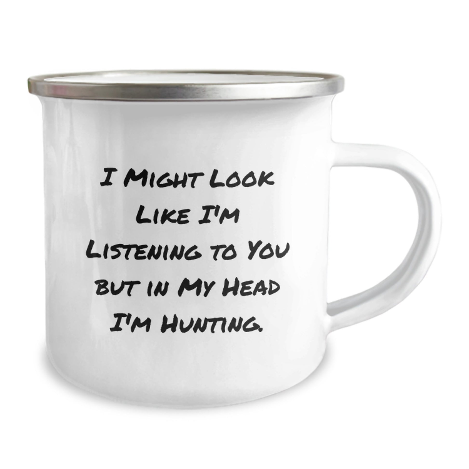 Funny Hunting Camping Mug Gifts from Men to Friends, 'I Might Look Like I'm Listening' - Birthday Unique Presents for Hunting Enthusiasts - Image 2