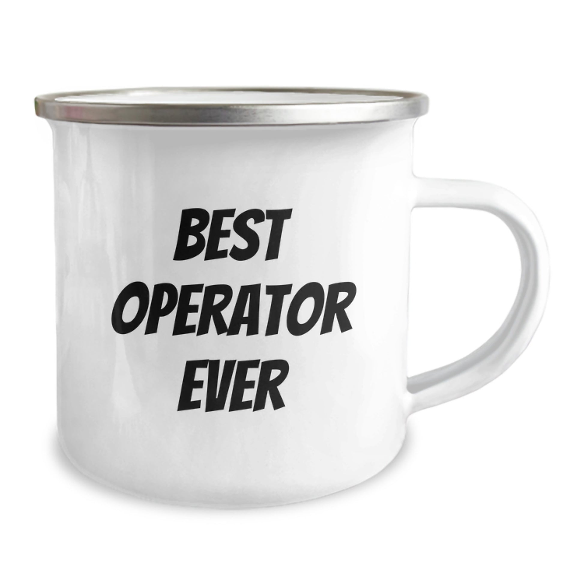 Funny Operator Gifts from Friends for Birthday - Best Operator Ever Quote on 12 oz Stainless Steel Camping Mug - Image 2