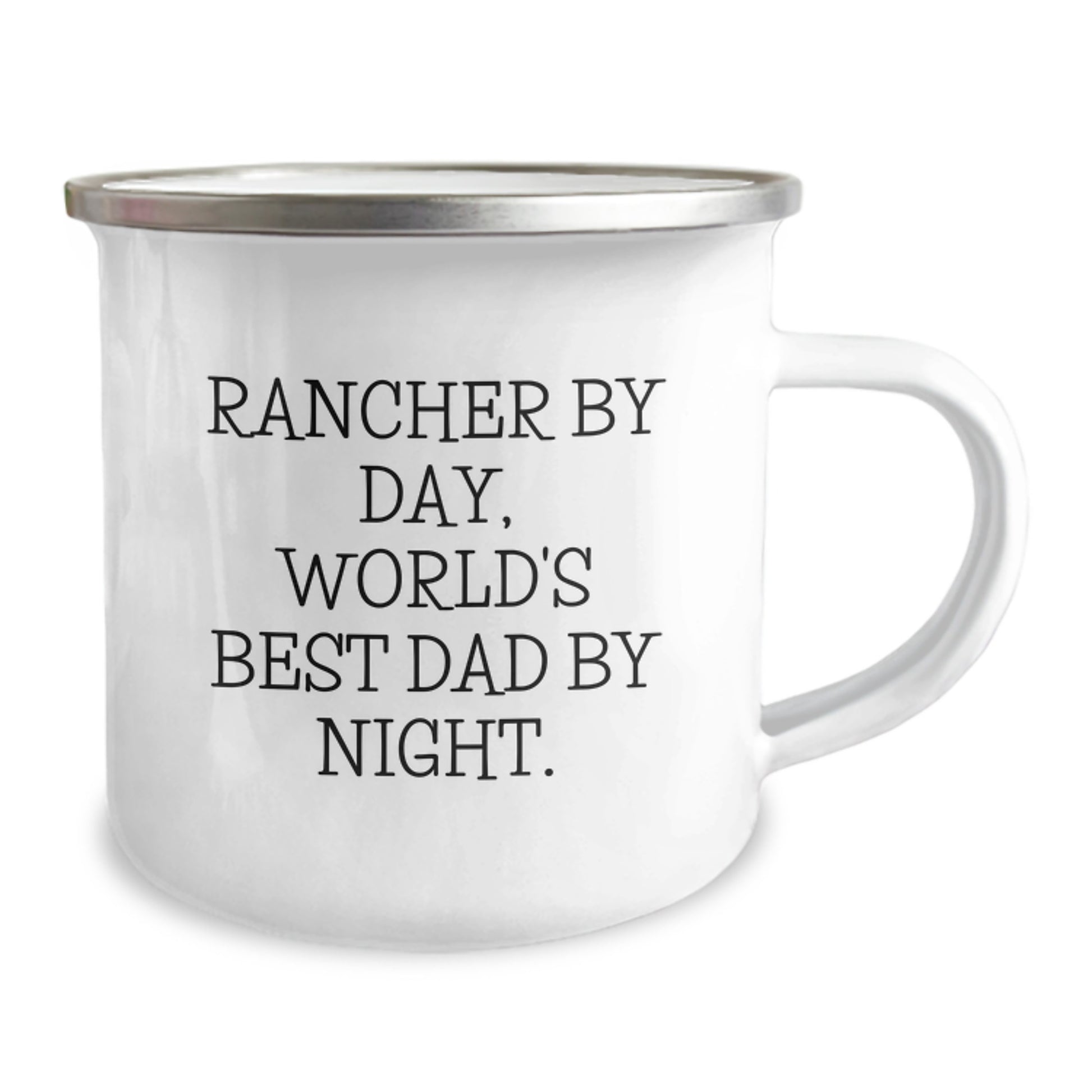 Rancher Gifts from Friends and Family - Funny Camping Mug for Rancher By Day, World's Best Dad By Night. Graduation Unique Gifts - Image 2