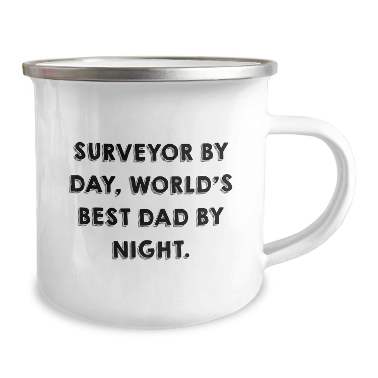 Funny Surveyor Gifts, Birthday Unique Surprises from Dad to Men, World's Best Dad Camping Mug - Image 2