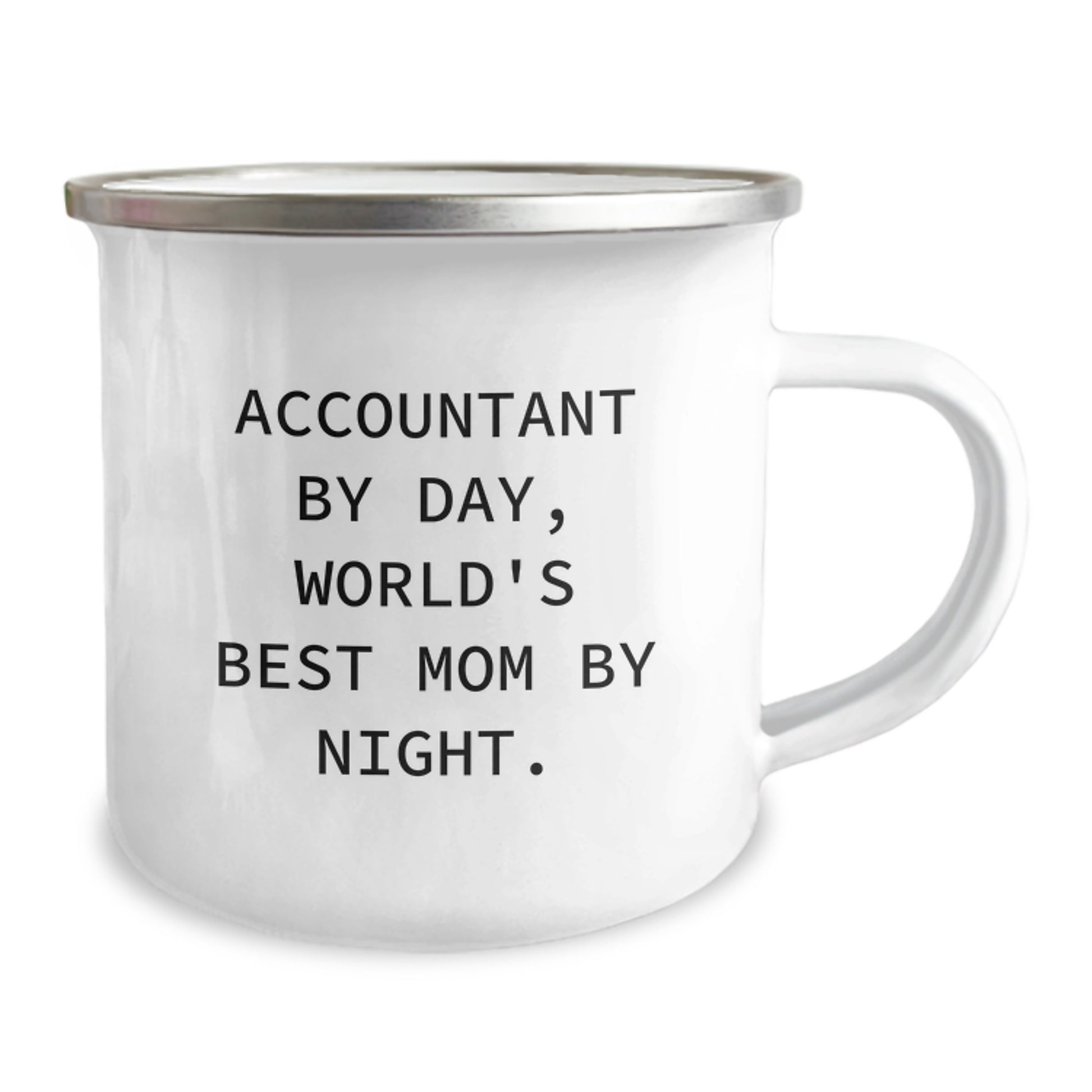 Accountant Gifts for Mom - 'Accountant By Day, World's Best Mom By Night.' Funny Camping Mug, Birthday Unique Gifts from Mom to Accountant - Image 2