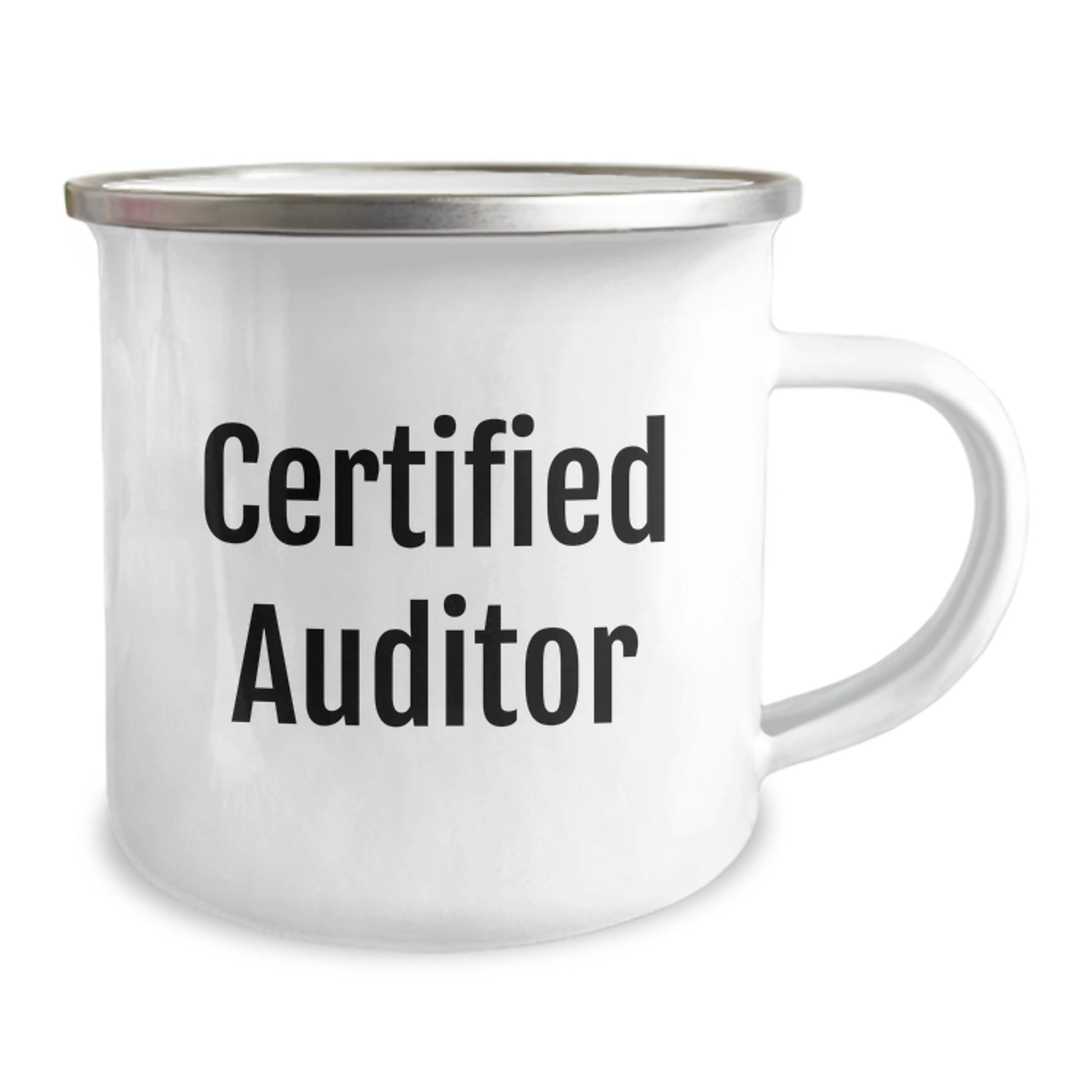 Funny Auditor Gifts for Men, Inscribed Camping Mug, 12 oz Capacity, Stainless Steel with Enamel Finish, Perfect Birthday Unique Gifts from Friends - Image 2