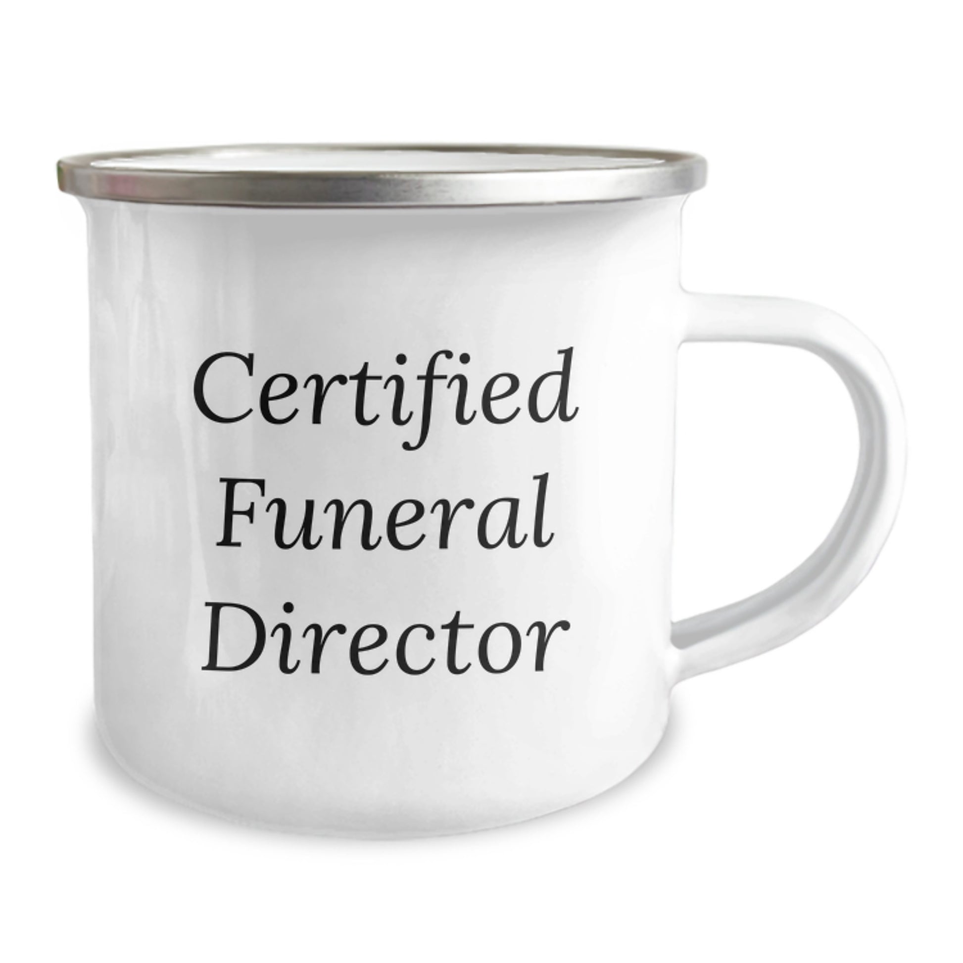 Funny Gifts from Friends for Certified Funeral Director Graduation Unique Camping Mug - Image 2