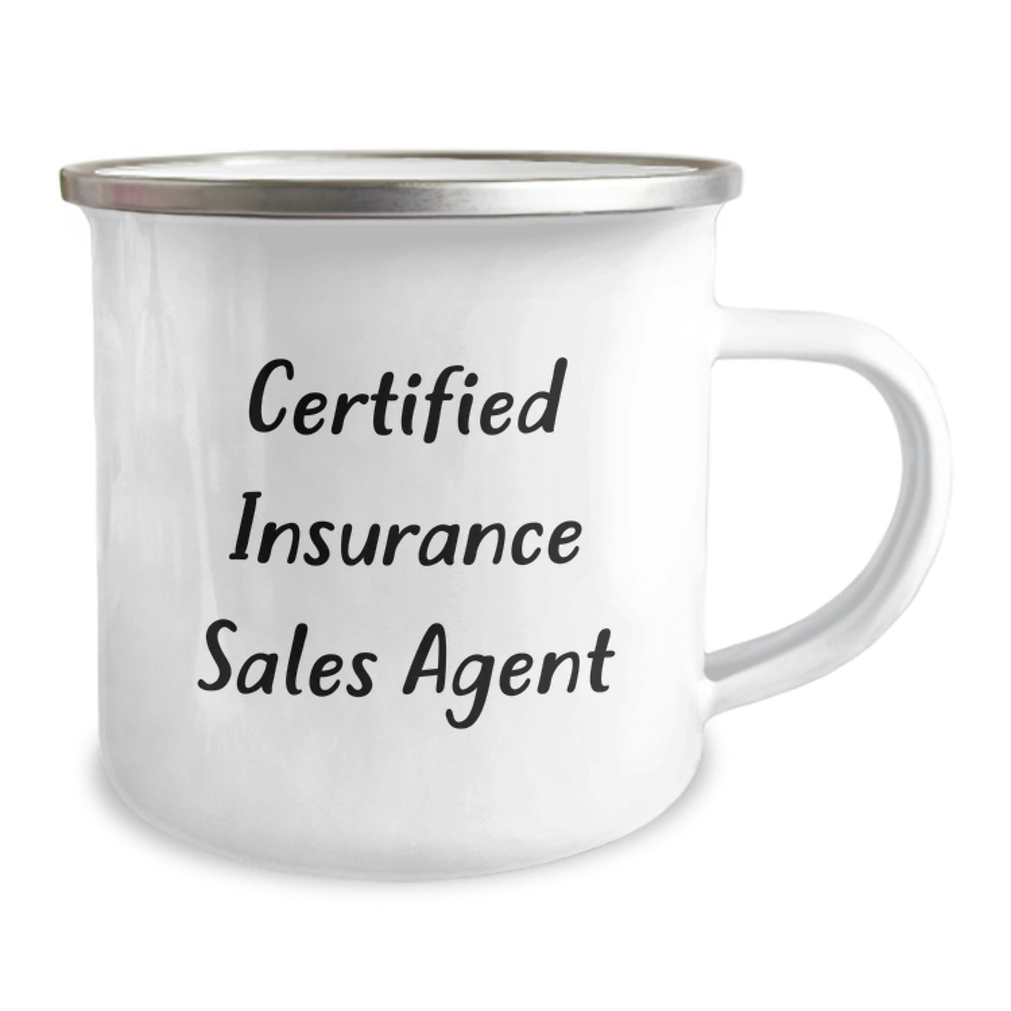 Insurance Sales Agent Gifts - Funny Quote 'Certified Insurance Sales Agent' Camping Mug, Birthday Unique Gifts from Friends to Insurance Sales Agent Men - Image 2