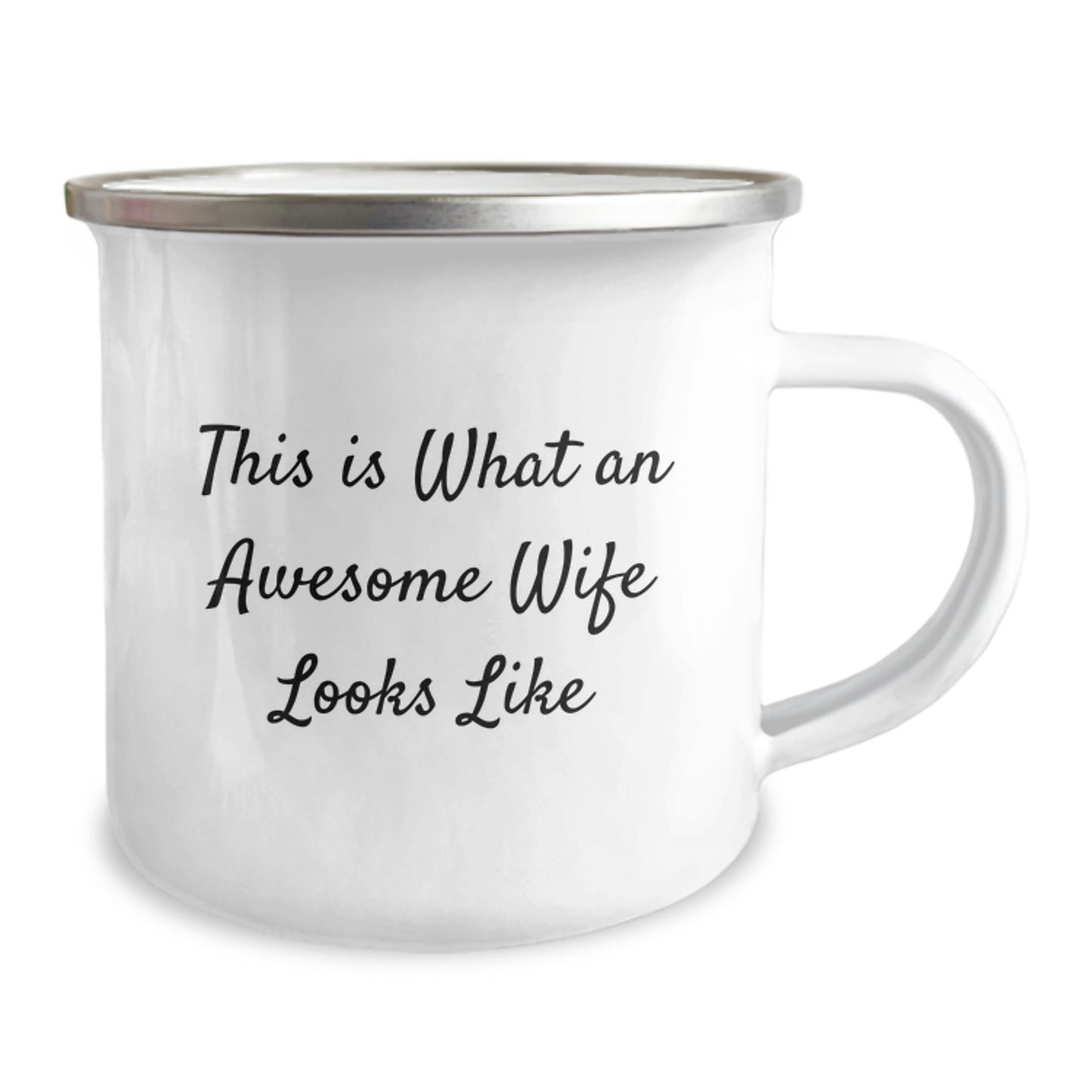 Funny Wife Gifts from Men for Wife Graduation Camping Mug, This Is What An Awesome Wife Looks Like - Image 2