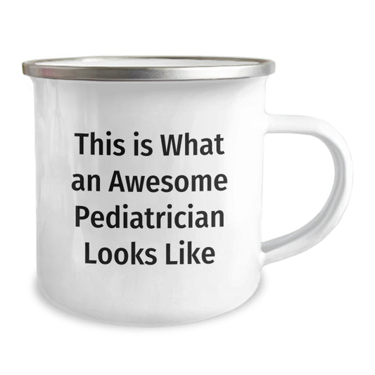 Funny Pediatrician Gifts for Christmas, Camping Mug with This Is What An Awesome Pediatrician Looks Like Quote, Gifts from Family for Pediatrician - Image 2
