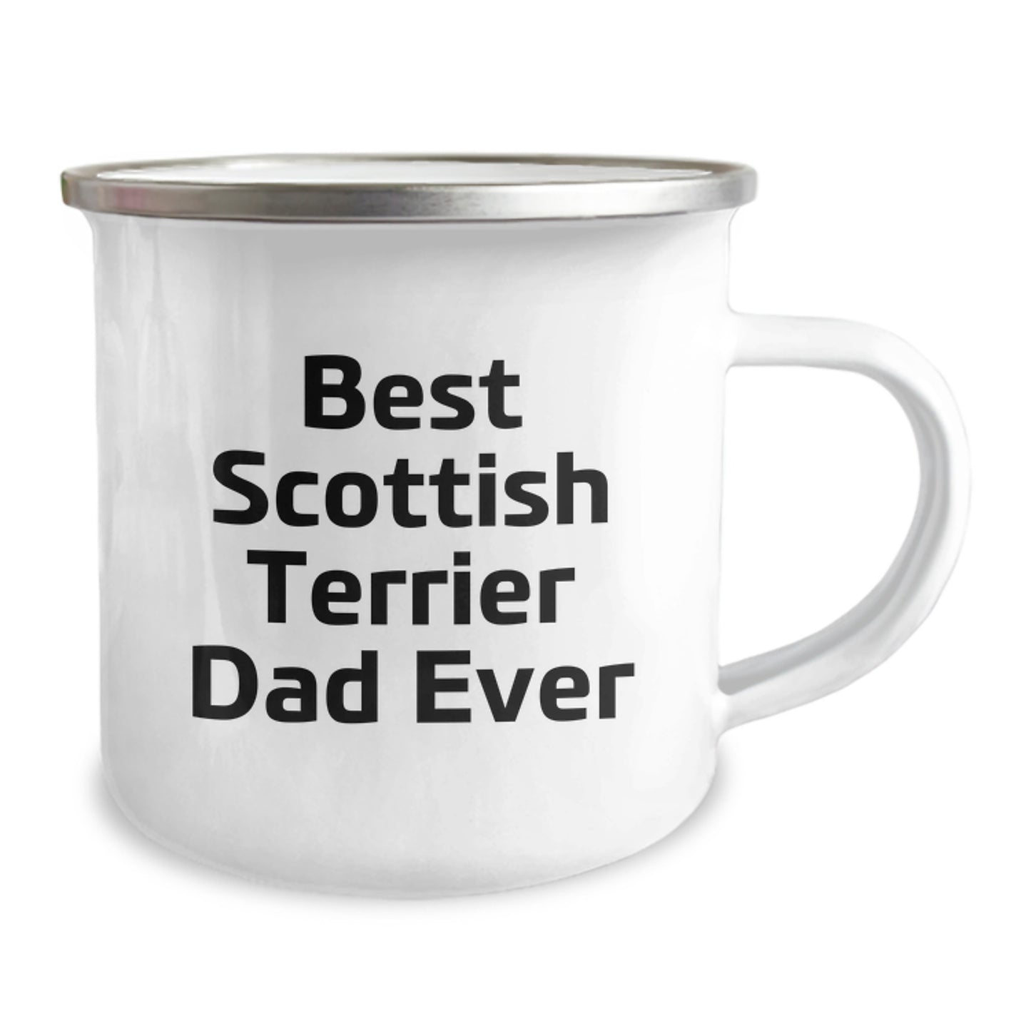 Funny Scottish Terrier Dog Gifts from Men for Best Scottish Terrier Dad Ever on Birthday with Camping Mug - Image 2