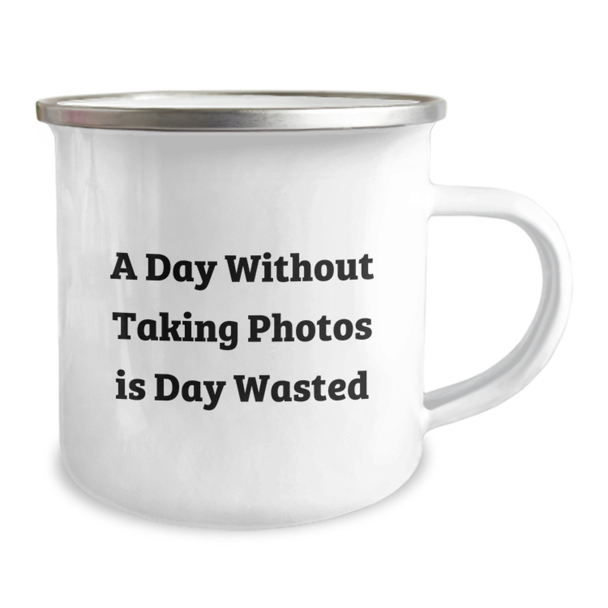 Funny Taking Photos Gifts for Men from Friends - A Day Without Taking Photos Is Day Wasted Quote Camping Mug, Birthday Unique Gifts - Image 2