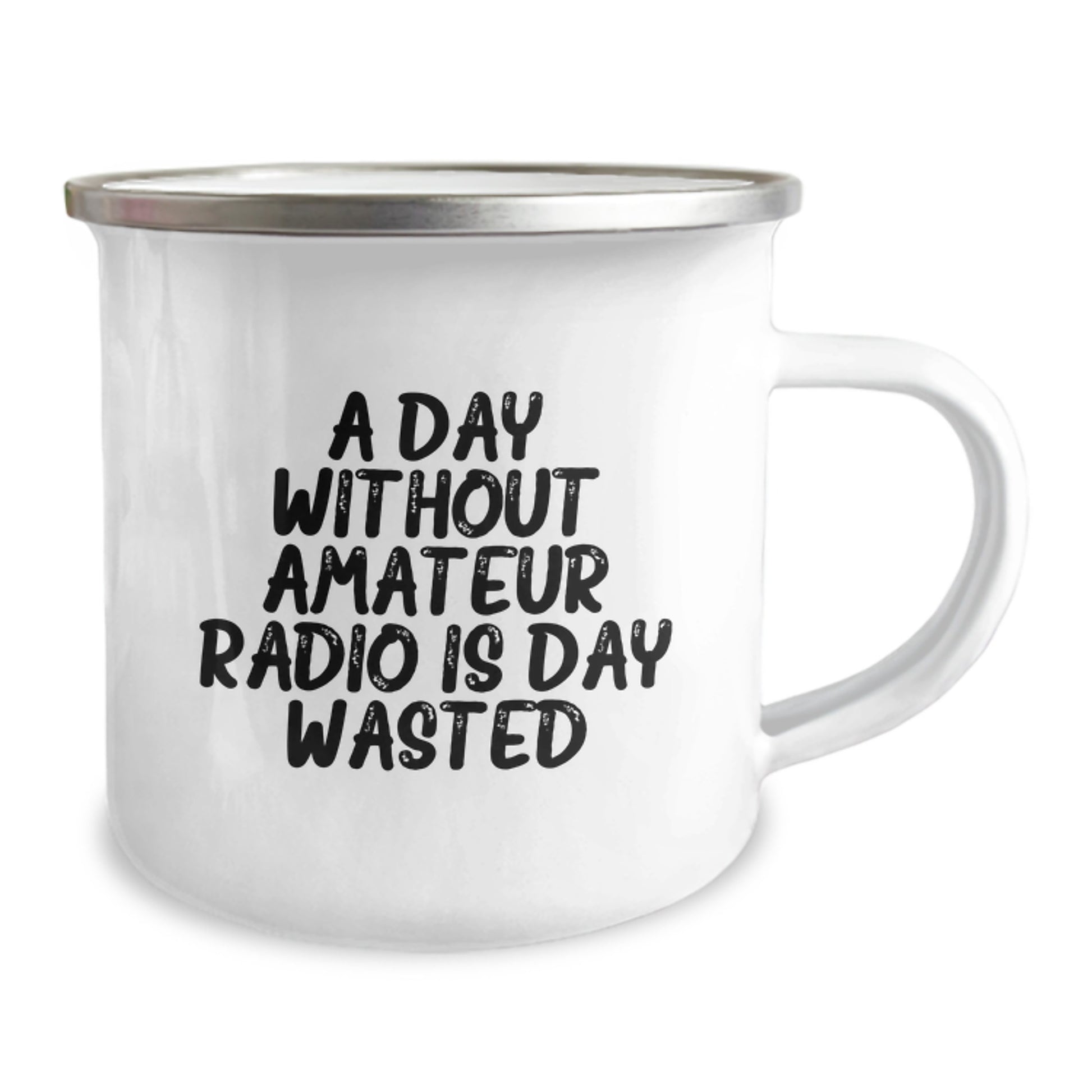 Amateur Radio Enthusiast Gifts, Funny Mug for Him or Her, A Day Without Amateur Radio Is Day Wasted, Birthday Unique Gifts from Friends, Camping Mug for Men and Women - Image 2