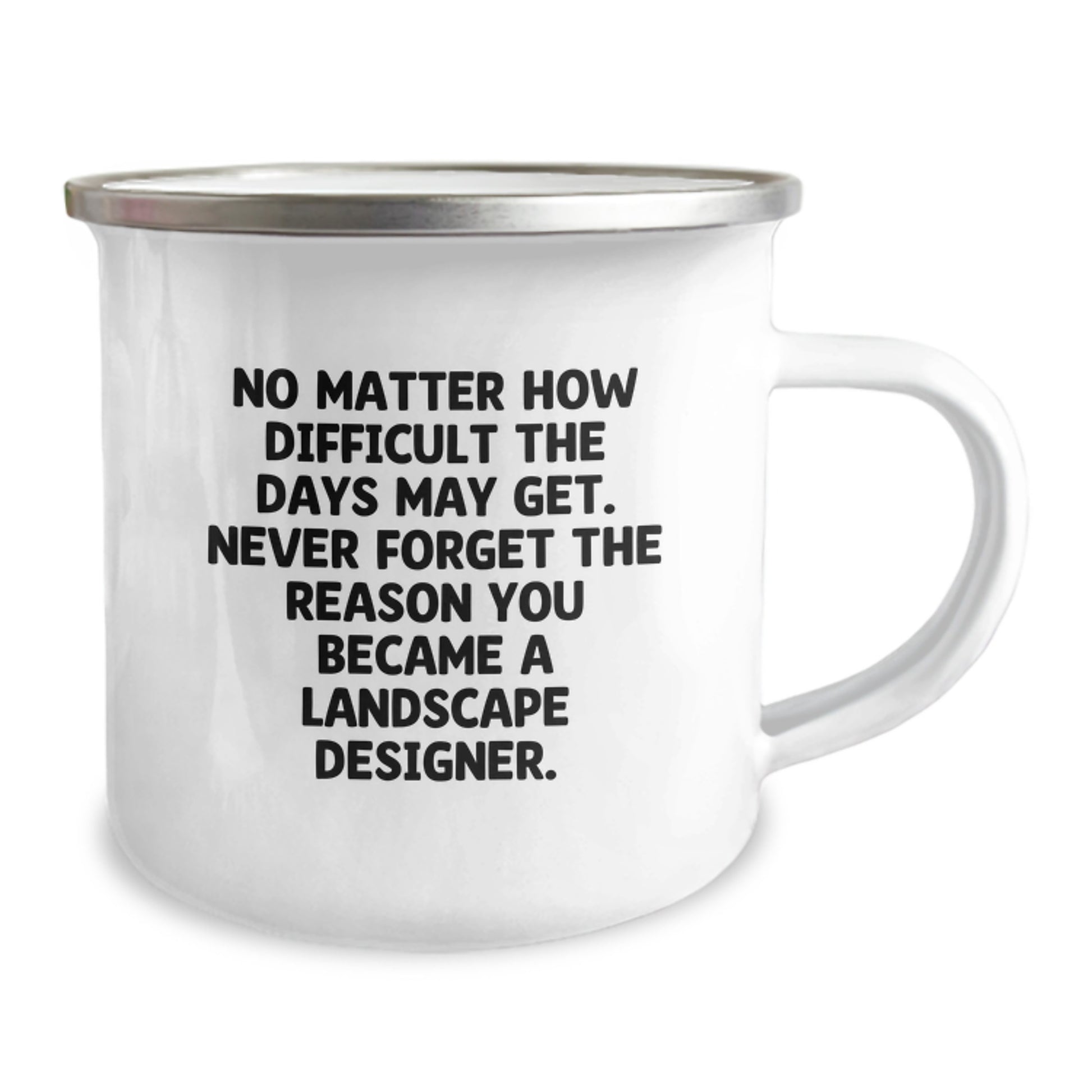 Inspirational Landscape Designer Gifts from Friends, Gifts for Landscape Designers, Funny Camping Mug for Birthday, 'Never Forget...' Quote - Image 2
