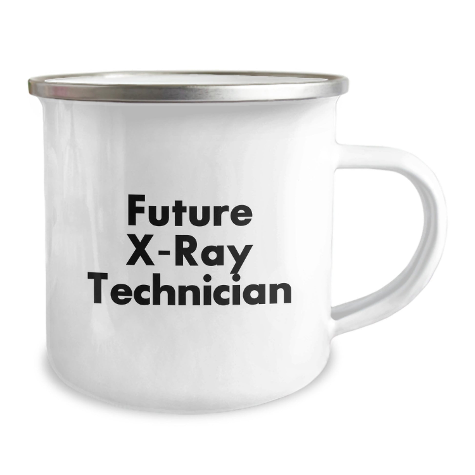 Funny X-Ray Technician Gifts, 'Future X-ray Technician' Camping Mug, 12 oz Stainless Steel with Enamel Finish, Gifts from Coworkers, Family, or Friends - Image 2