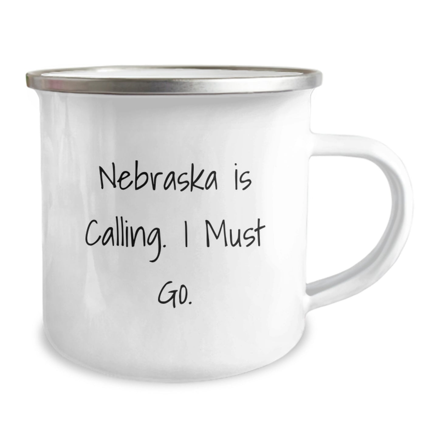 Nebraska Calling, Camping Mug for Graduation, Funny Quote Gifts from Friends, Perfect for Nebraska Lovers - Image 2