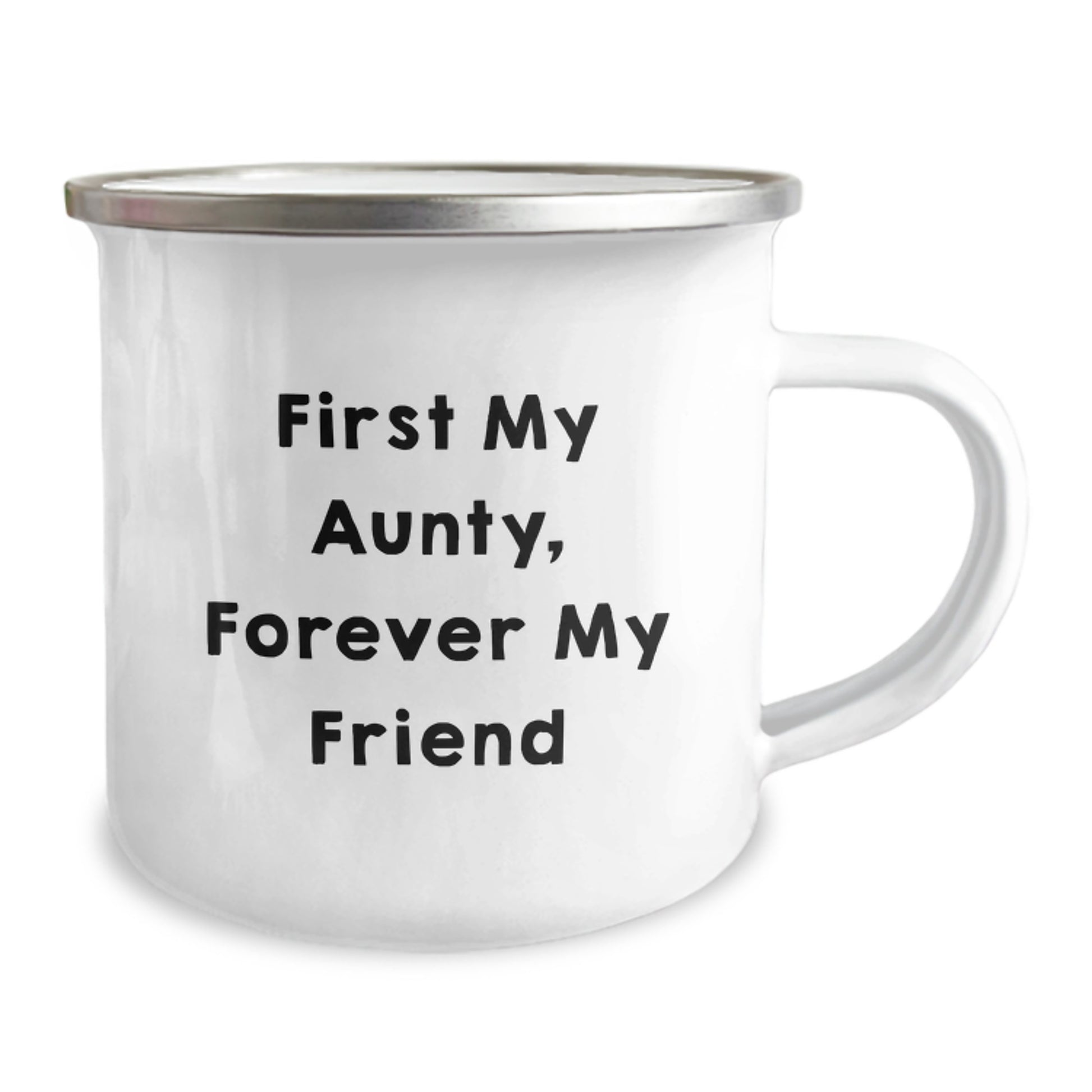 Aunty Camping Mug, Funny Quote 'First My Aunty, Forever My Friend', Gifts from Family for Aunty, Graduation Unique Gifts, Aunty Gifts, Men's Gifts, Women's Gifts - Image 2