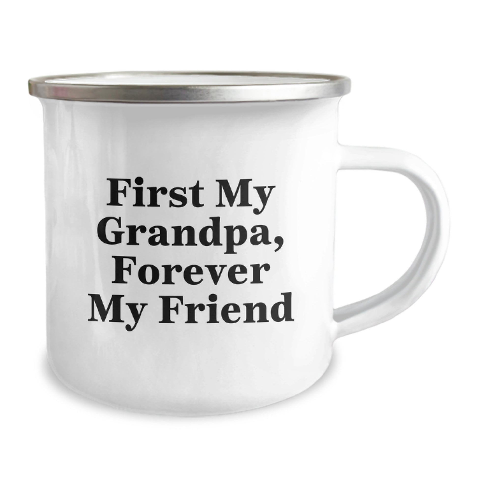 Funny Grandpa Gifts, Camping Mug with 'First My Grandpa, Forever My Friend' Quote for Graduation, Gifts from Men to Grandpa, Unique Graduation Gifts for Grandpa - Image 2