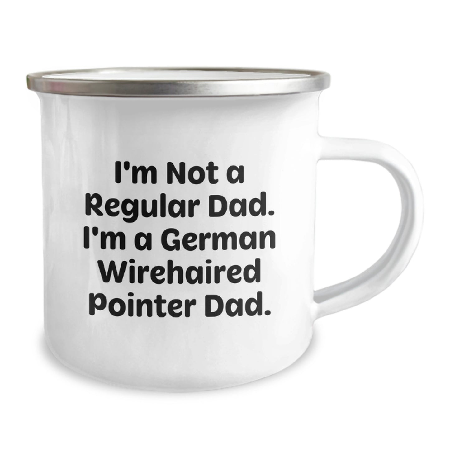 Funny German Wirehaired Pointer Dad Gifts from Family for Men and Friends Camping Mug, Perfect for Graduation Unique Gifts - Image 2