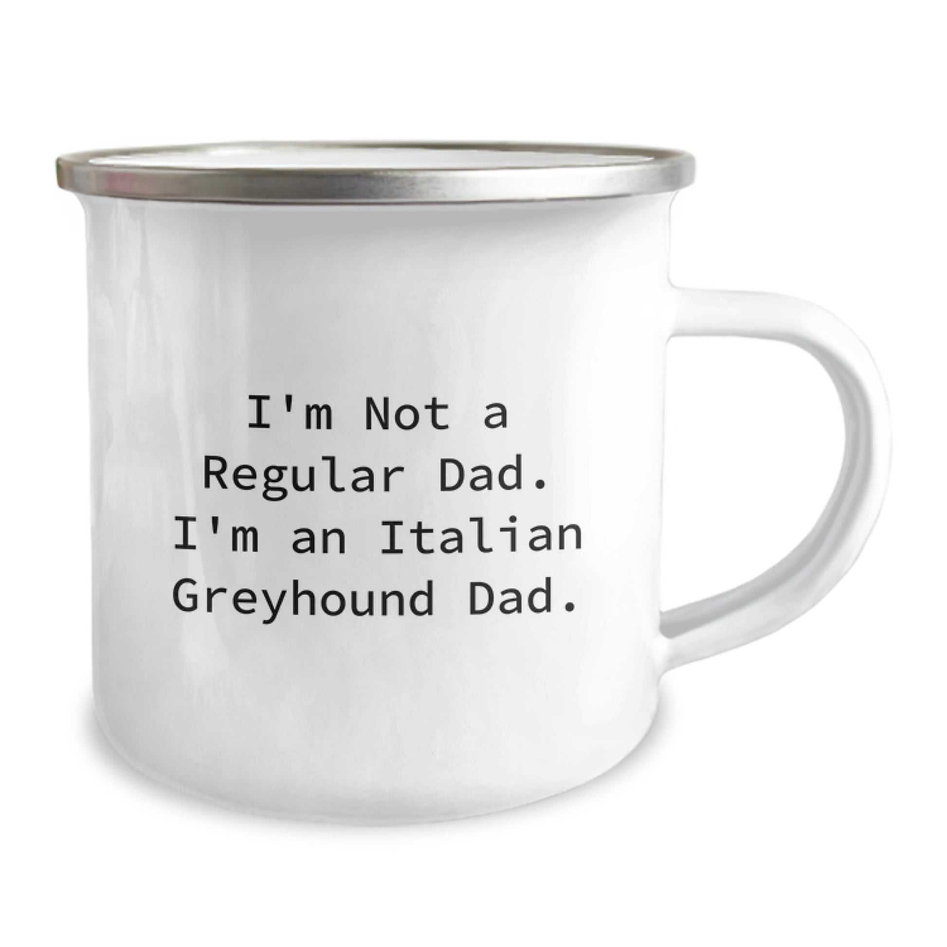 Italian Greyhound Dad Gifts for Men, Funny Camping Mug for Graduation, 'I'm Not A Regular Dad. I'm An Italian Greyhound Dad.' - Unique Gifts from Family to Italian Greyhound Dog Owners - Image 2