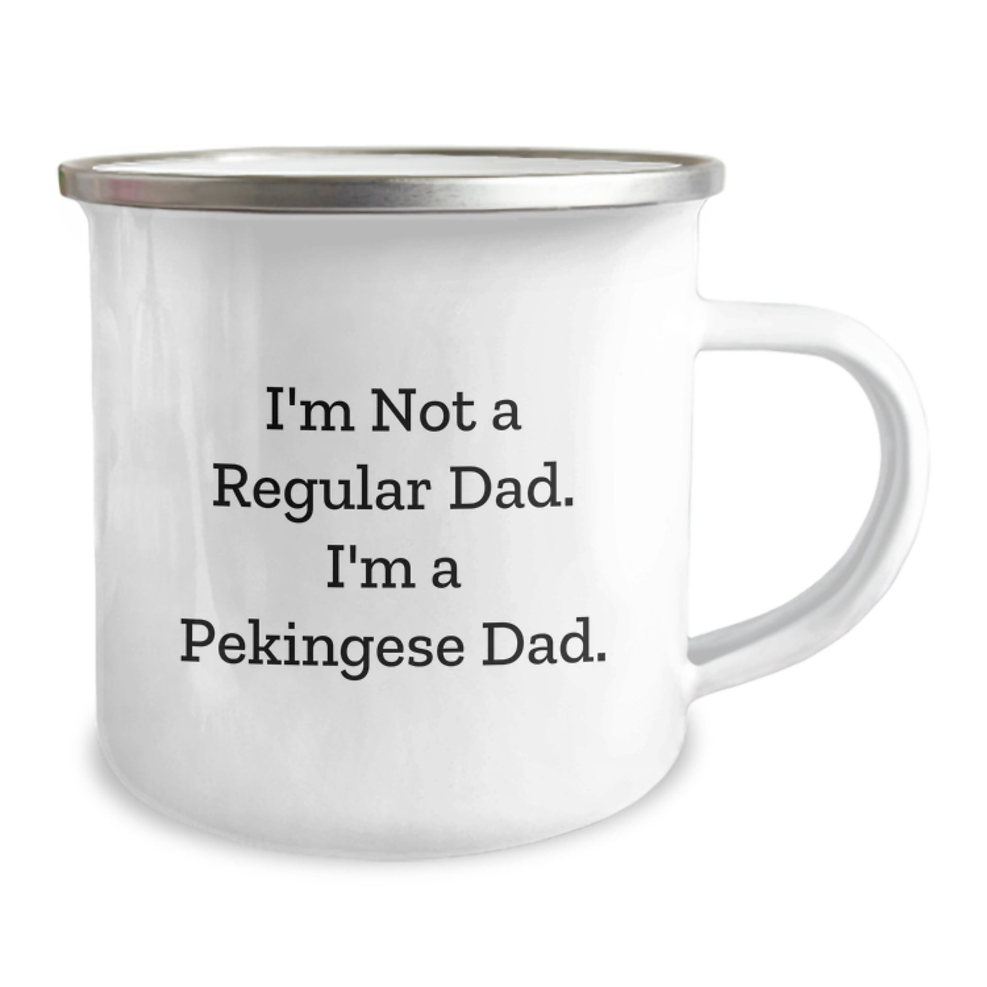 Pekingese Dad's Funny Camping Mug for Graduation, Gifts from Men for Pekingese Dog Lovers, Unique Gifts for Pekingese Dog Enthusiasts - Image 2