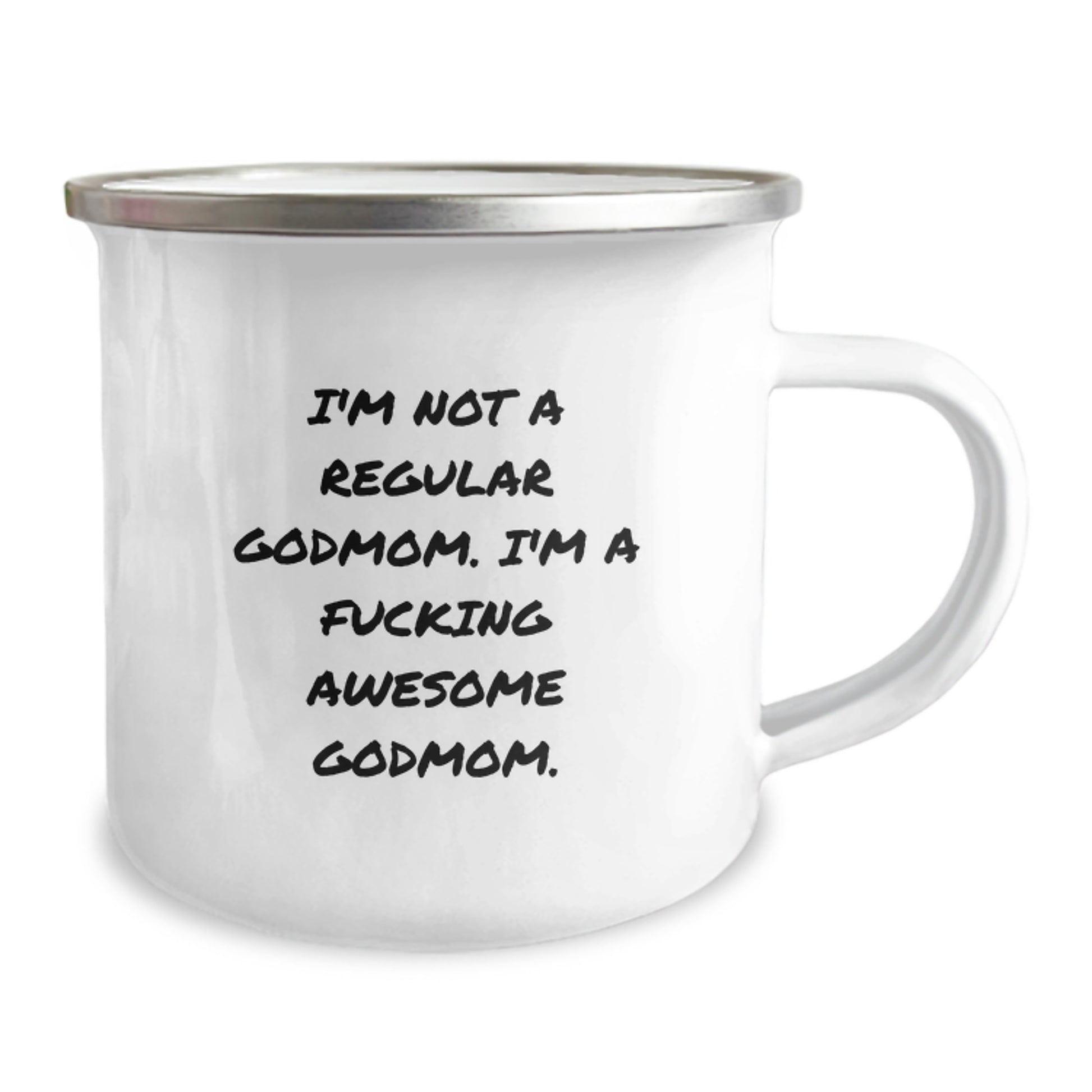 Funny Godmom Gifts for Her - I'm Not A Regular Godmom, Camping Mug for Graduation, Gifts from Friends, Family, Coworkers, Godmom, Unique Mugs for Her - Image 2