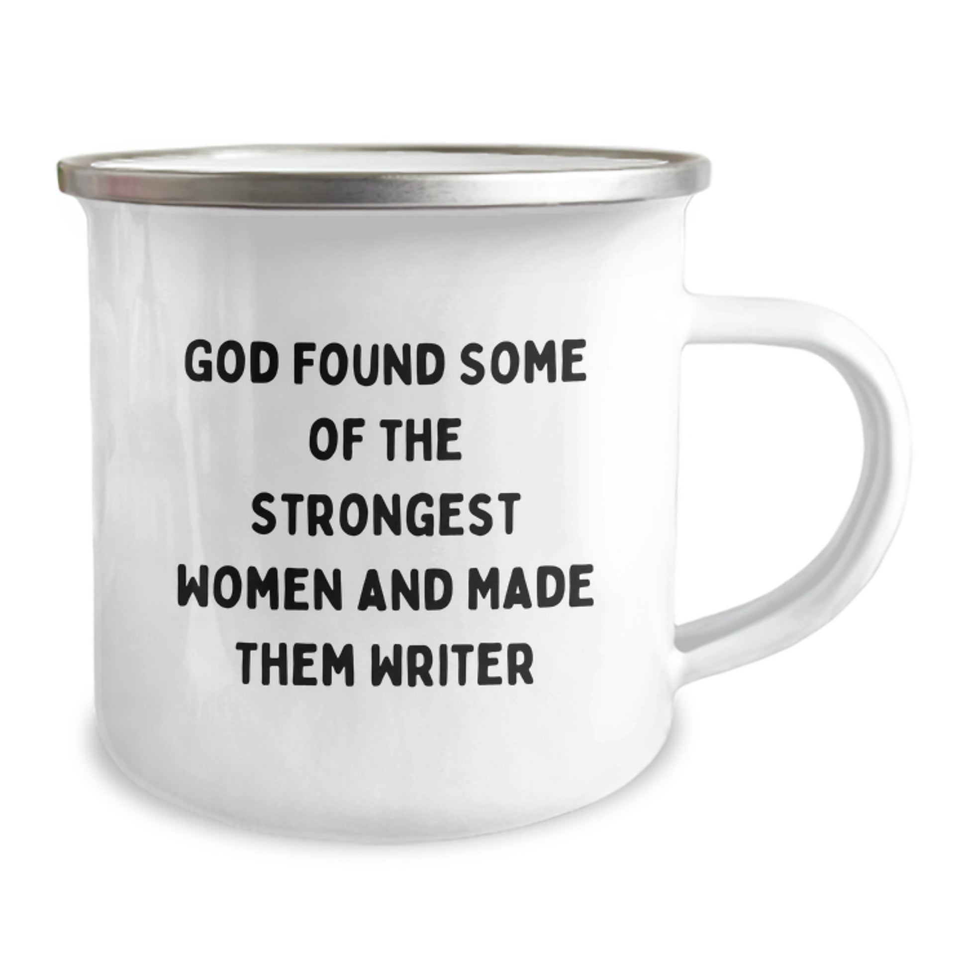 Funny Writer Gifts from Friends, 'God Found Some Of The Strongest Women And Made Them Writer' Birthday Mug for Men, Women, Family, Coworkers, Unique Gifts for Writers - Image 2