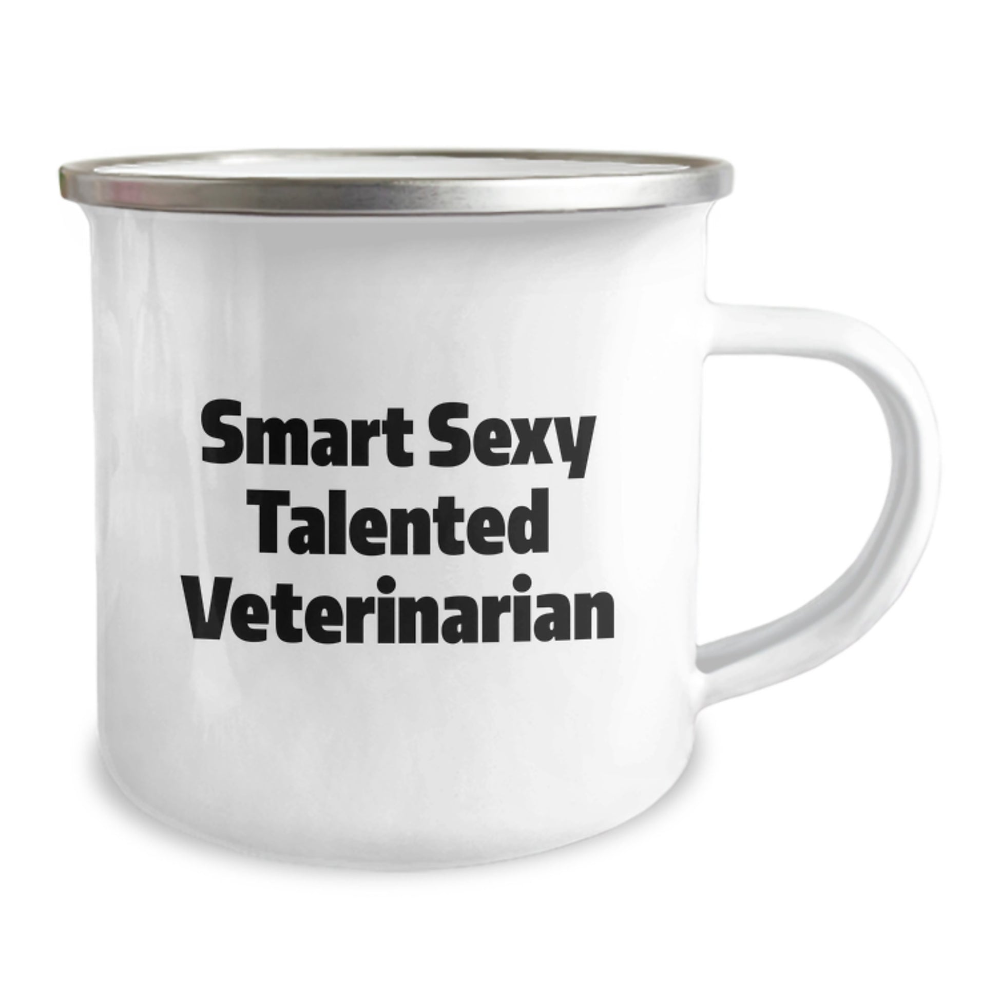 Funny Veterinarian Gifts from Friends for Graduation, Smart Sexy Talented Veterinarian Camping Mug, 'You're the Paw-some One' - Image 2