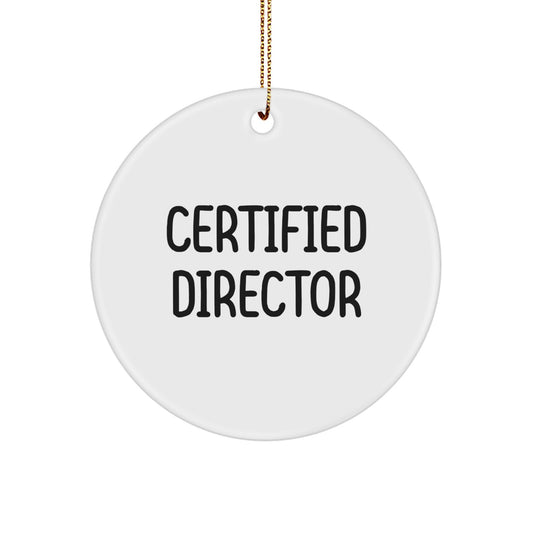 Gifts from Friends for Directors, Inspirational Quotes Circle Ornament, Durable MDF Material, Vibrant Printing, Perfect Christmas Unique Gifts - Image 1